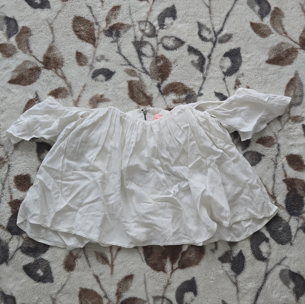 Re:named Off-Shoulder Cropped Top | Boho Romantic